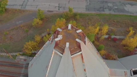 Old Rusty Building Stock Footage 164097010