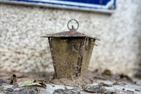 Old Rusty Candle Lamp Stock Photos