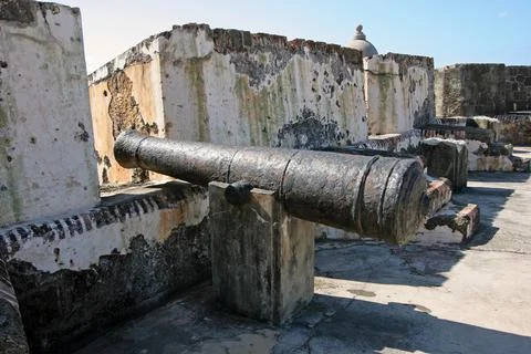 Old Rusty Cannons Stock Photos