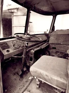 Old rusty car in an abandoned Stock Photos