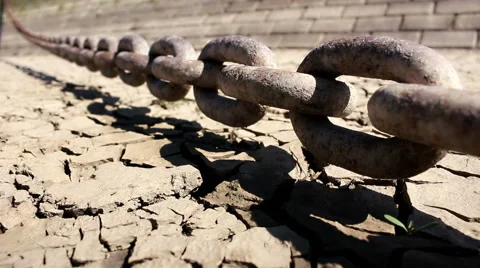 Old rusty chain Stock Footage 62281782
