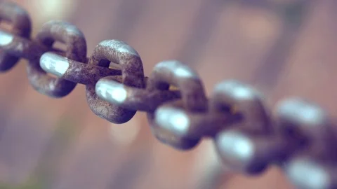 Old Rusty Chain Stock Footage 99185320