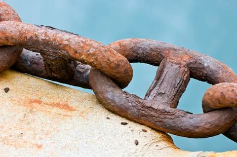 Old rusty chain Stock Photos