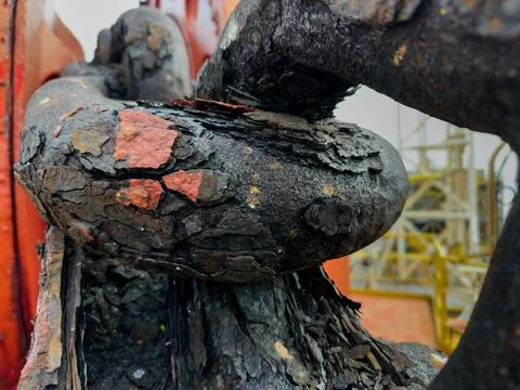 Old rusty chain. Stock Photos