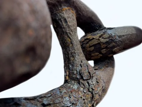 Old rusty chain. Stock Photos