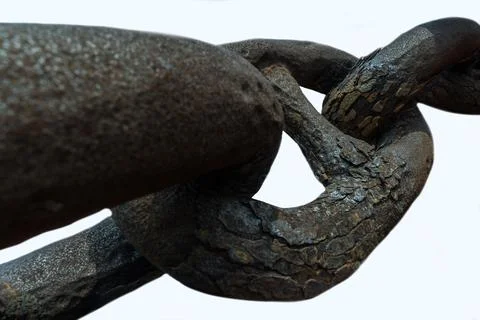 Old rusty chain. Fotos Stock