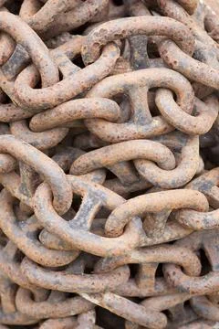 Old rusty chain texture Foto stock