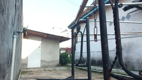 Old rusty chains Video stock 204831154