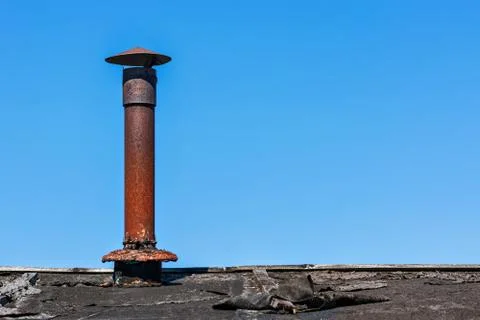 Old rusty chimney. Stock Photos