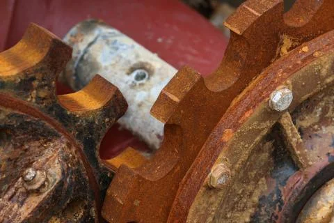 Old rusty cogwheel Stock Photos