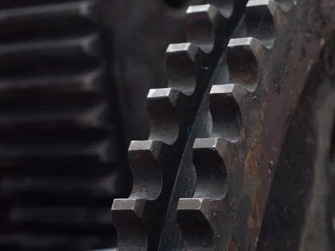 Old, rusty cogwheel. Stock Photos