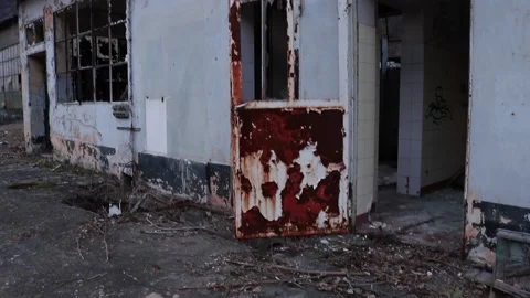 Old Rusty door Stock Footage 146755323