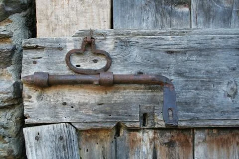 Old rusty door Stock Photos