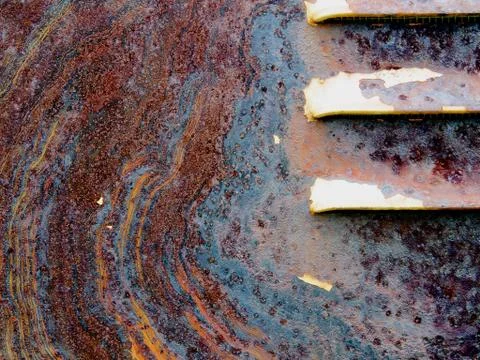 A old rusty electrical box Foto stock