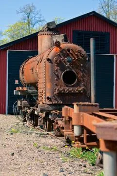 Old rusty engine Stock Photos