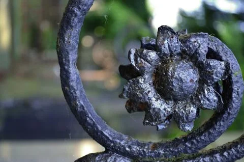 Old rusty fence Stock Photos