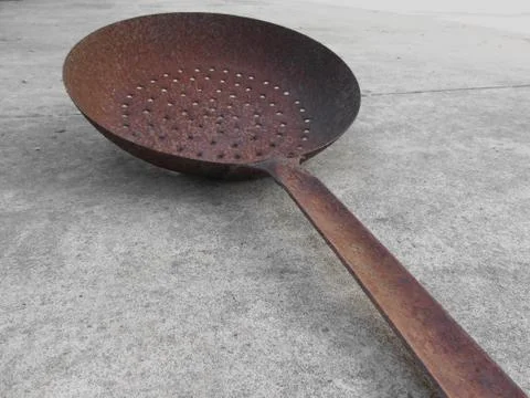 Old rusty frying pan Stock Photos