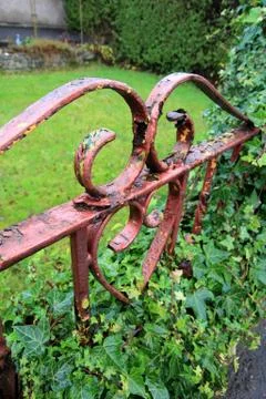 Old rusty gate close up Stock Photos