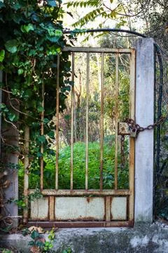 Old rusty gate Stock Photos
