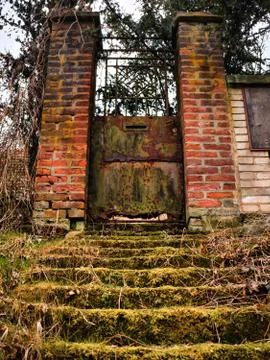 Old rusty gate Stock Photos