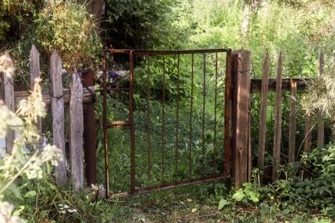 Old rusty gate Stock Photos