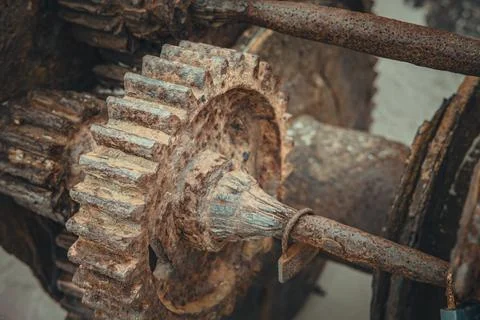 Old rusty gear Stock Photos