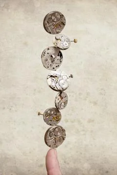 Old rusty gears Stock Photos