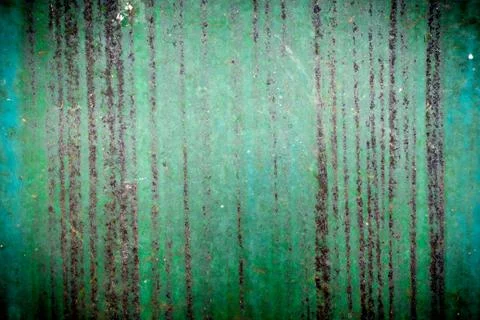 Old rusty green iron background Foto stock