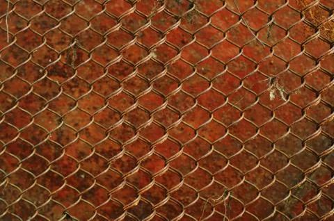 Old rusty grid as a background Stock Photos