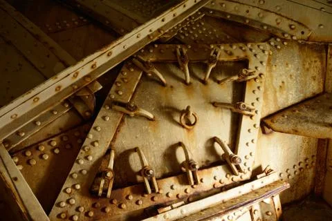 Old rusty hatch. Stock Photos