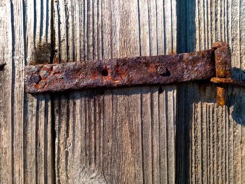 Old rusty hinge Stock Photos