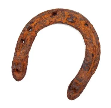 Old rusty horseshoe Stock Photos