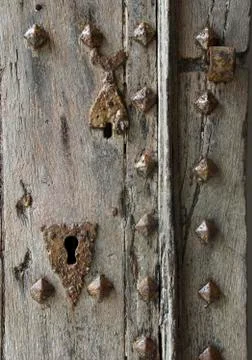 Old rusty iron lock Stock Photos