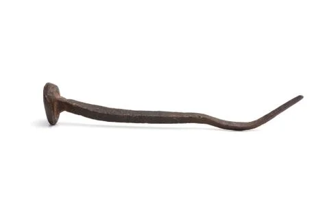 Old rusty iron nail 스톡 사진