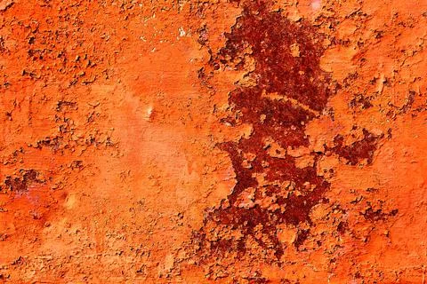 Old rusty iron, nature action. Stock Photos