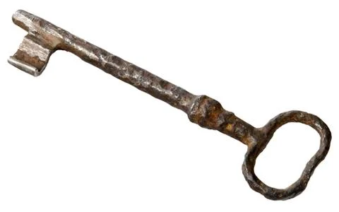 Old rusty key Stock Illustration