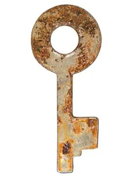 Old rusty key. Stock Photos