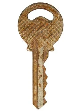 Old rusty key. Stock Photos