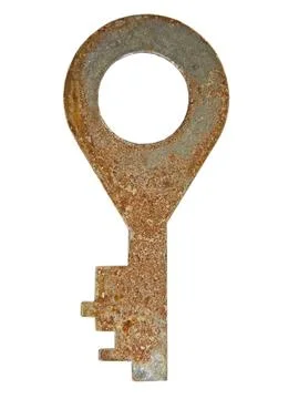 Old rusty key. Stock Photos