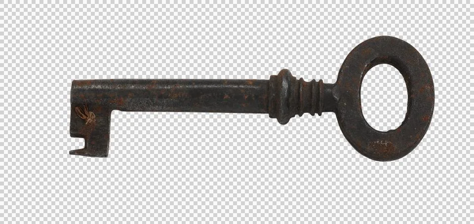 Old rusty key Stock Photos