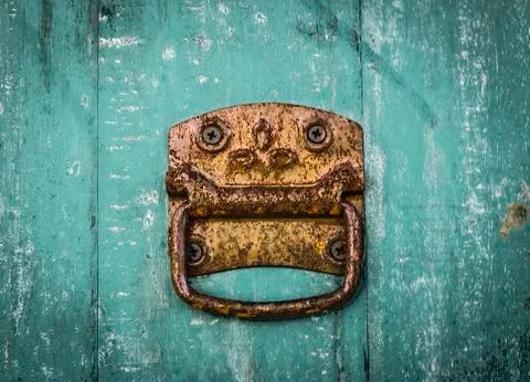 Old rusty knoker Stock Photos