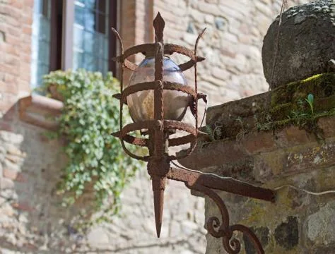 Old rusty lamp Stock Photos