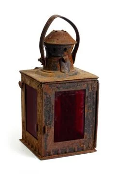 Old rusty lantern Stock Photos