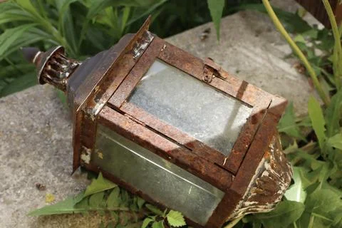 Old rusty lantern Stock Photos