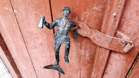 Old rusty latch Stock Photos