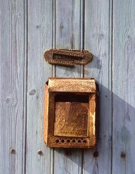Old rusty letter box Stock Photos