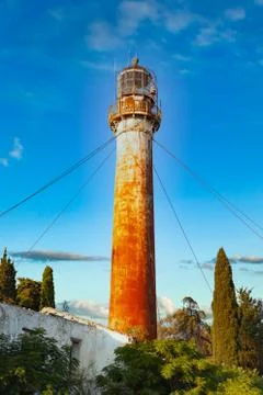 Old rusty lighthouse Stock Photos