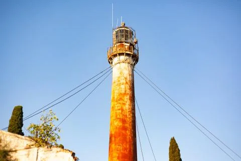 Old rusty lighthouse Stock Photos