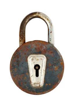 Old rusty lock Foto stock