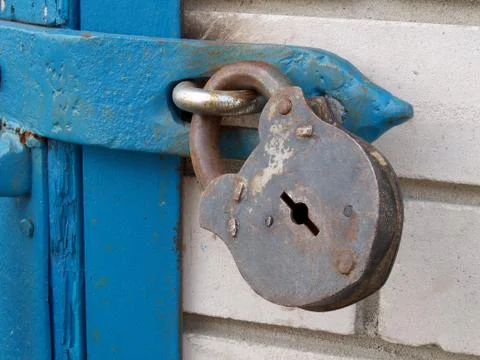 Old rusty lock Stock Photos